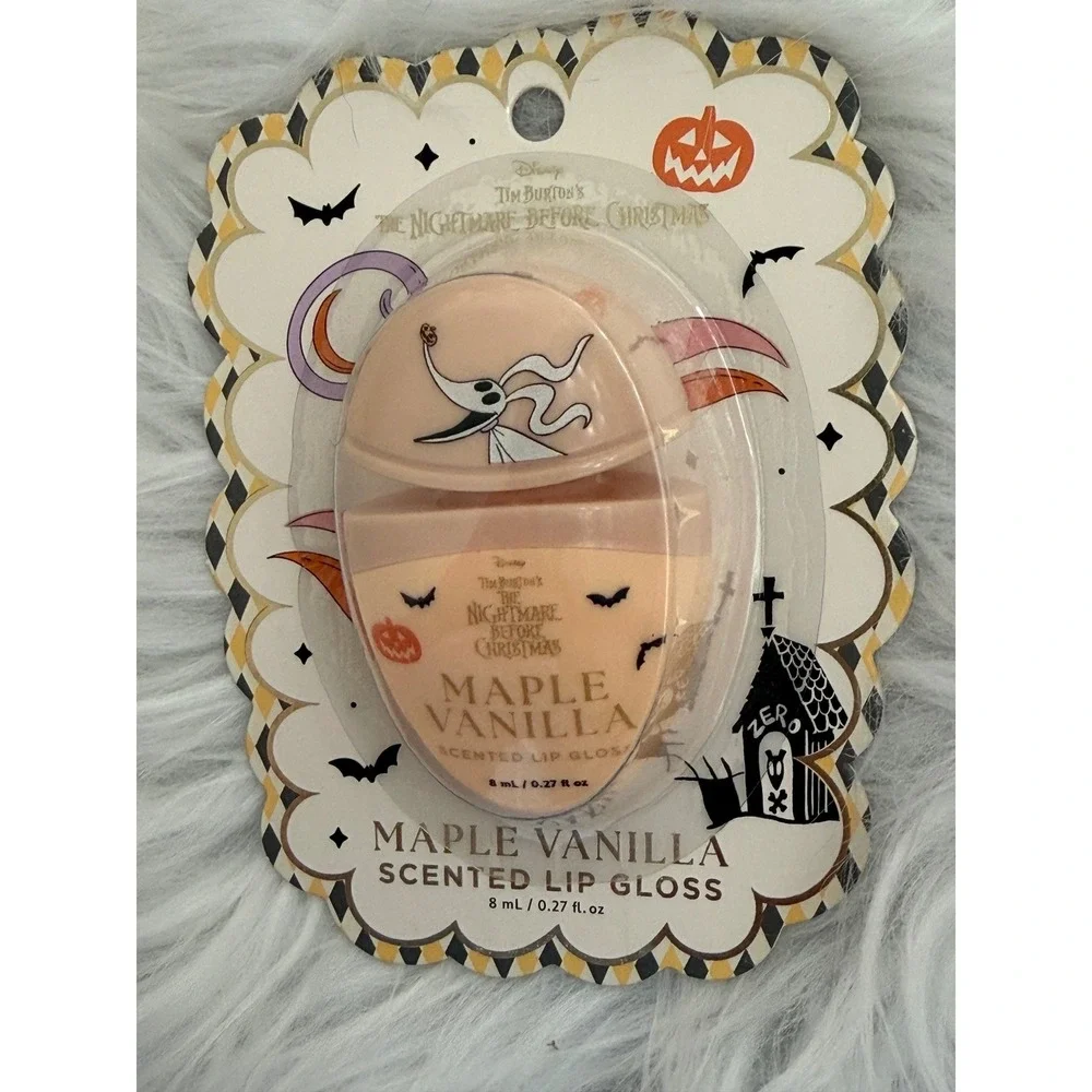 Nightmare Before Christmas Lip Gloss Set 4pk Jack Sally Oogie Zero Vanilla Scent